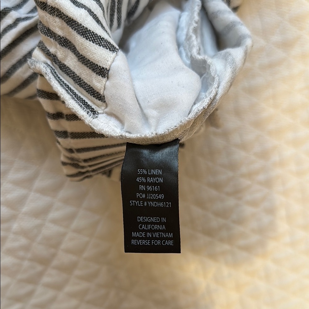 BeBop High Waist Black and White Striped Shorts - Picture 6 of 6